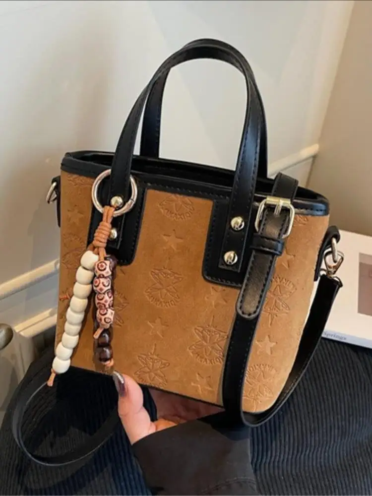 Faionable retro buet bolsa de ombro feminina outono inverno novo sle versátil simples crossbody saco americano retro sle