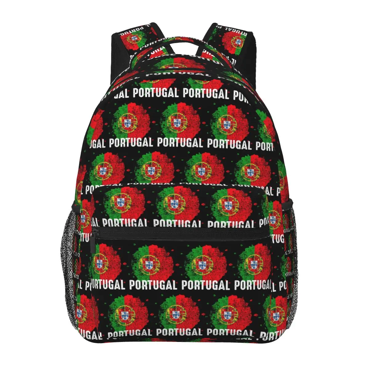 علم البرتغال حقيبة ظهر الطالب حقيبة مدرسية المشي لمسافات طويلة السفر Daypack للرجال النساء حقيبة الكتب الموضة حقائب الكتف
