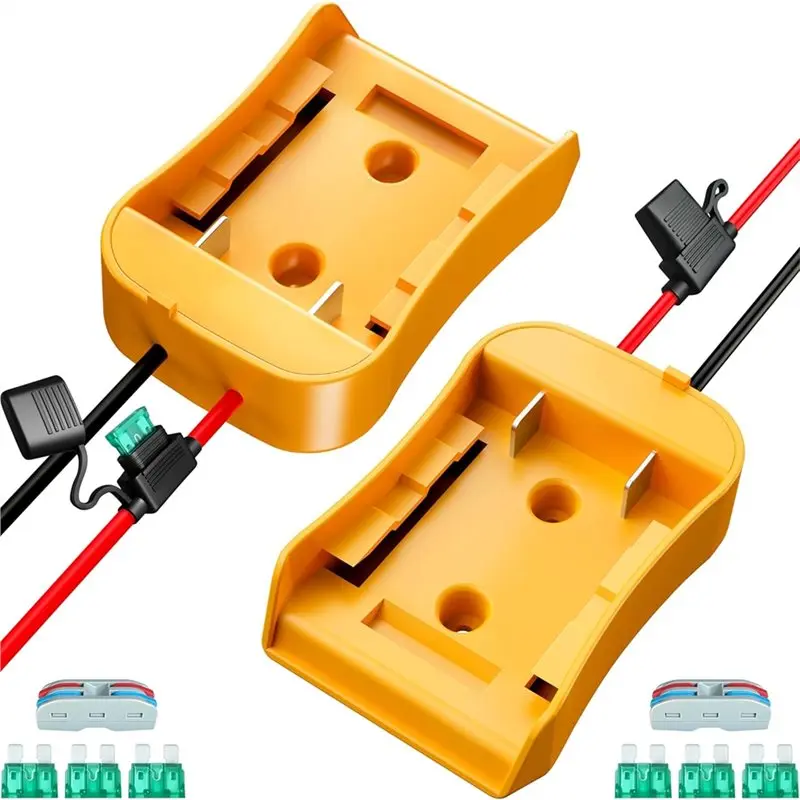 

ABLJ For 20V Battery Adapter 2Pcs- For Power Wheels Battery Upgrade Conversion Kit Includes Wire Connectors,Fuses, 12AWG