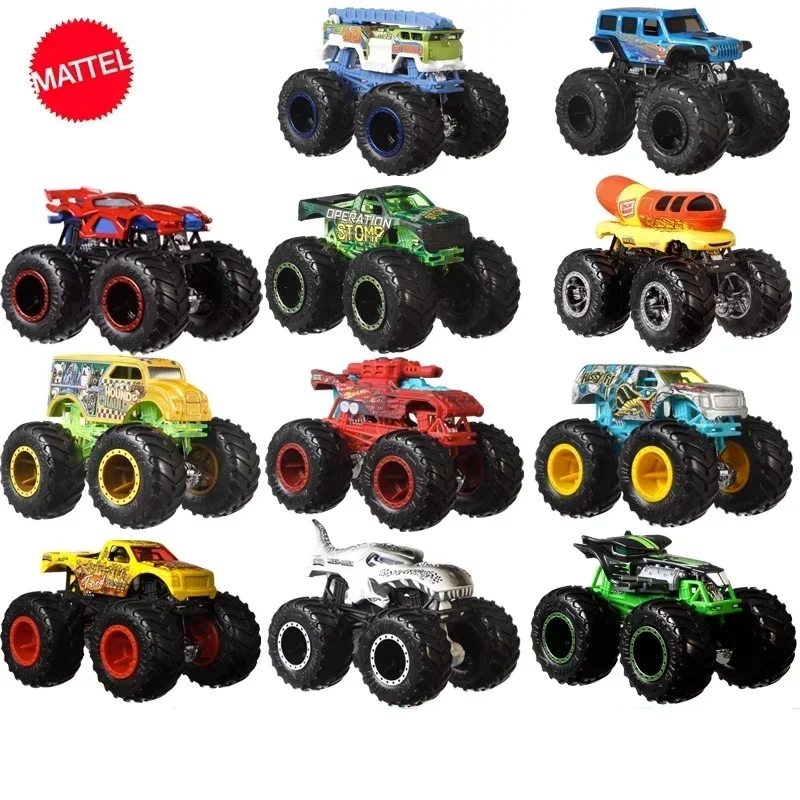 Оригинальный автомобиль Hot Wheels монстр-Трак литый под давлением пикап Акула Jeep Big Foot Voiture Игрушки для мальчиков коллекция подарок на день рождения