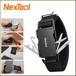 NexTool P50 Multifunctional Belt Men Waist Buckle Repair Tool Screwdrivers Scissors File Bottle Opener