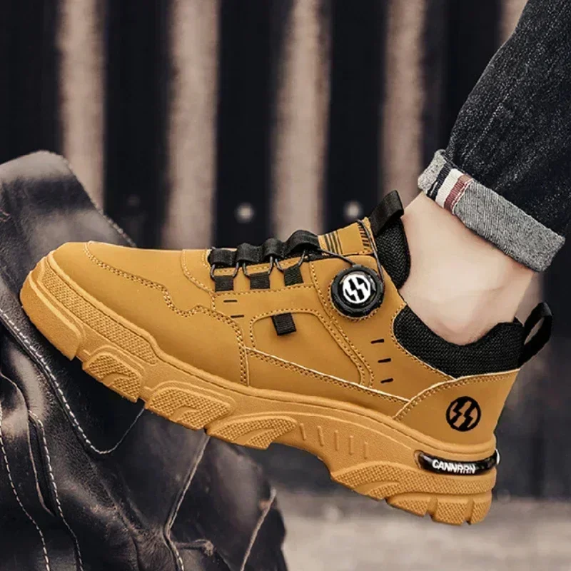 Men's Sneakers Comfortable Soft Male Wark Board Shoes Platform Shoe for Men Кроссовки Мужские Autumn Mens Casual Shoes Leather