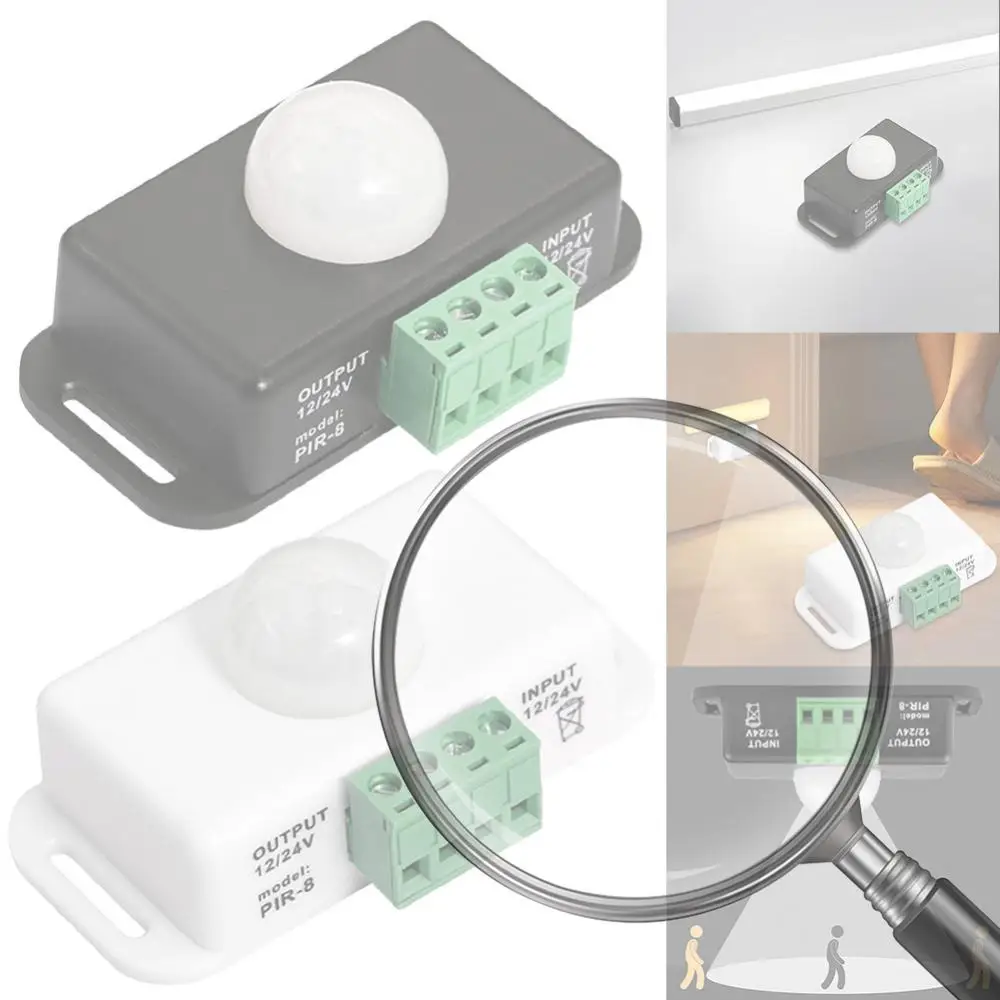 

DC 12V 24V 6A IR Infrared Detector Light Switch Module Automatic Adjust PIR Motion Sensor Light Switch for LED Strip Light Lamp