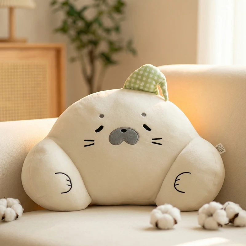 

Мягкая плюшевая игрушка-подушка в виде морского животного Kawaii: милый морской лев, подарок на день рождения для мальчиков и девочек