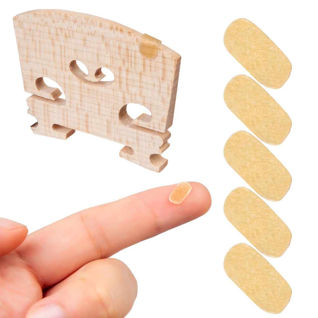 5PCS Violin Bridge Parchment String Protectors For E  Protecting  Viola Parts Real Lamb Skin Instruments Accessories