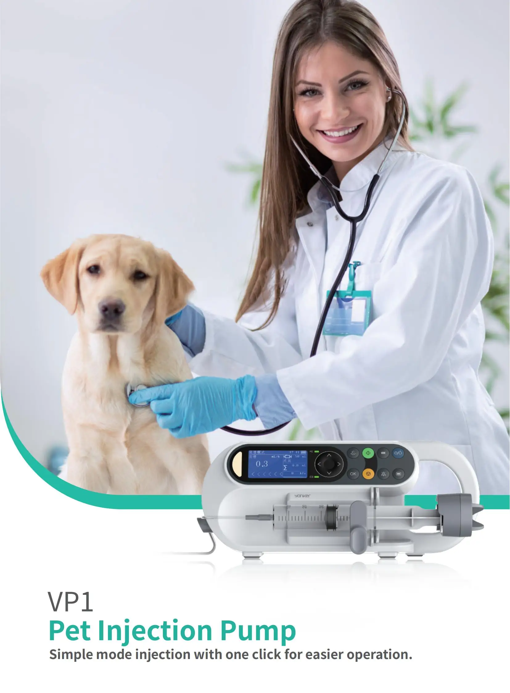 Pet Hospital Use Professional Good Quality Animal Vet Syringe Pump