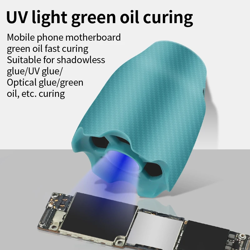 LUXIANZI Wireless UV Curing Lamp Portable Type-C Charging For Quick Dry Adhesive Green Oil Solder Glue Led Curing light Tool