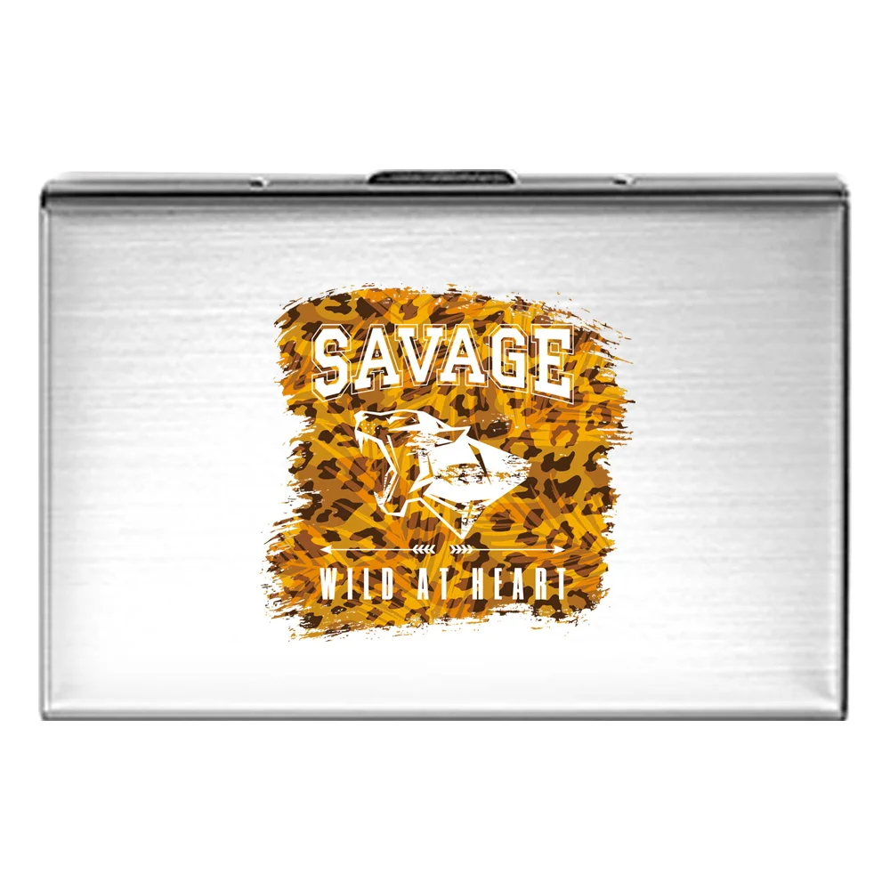 Compact Metal Card Holder with Layered Storage Compartments, ID Storage Case for Suburban Outings.