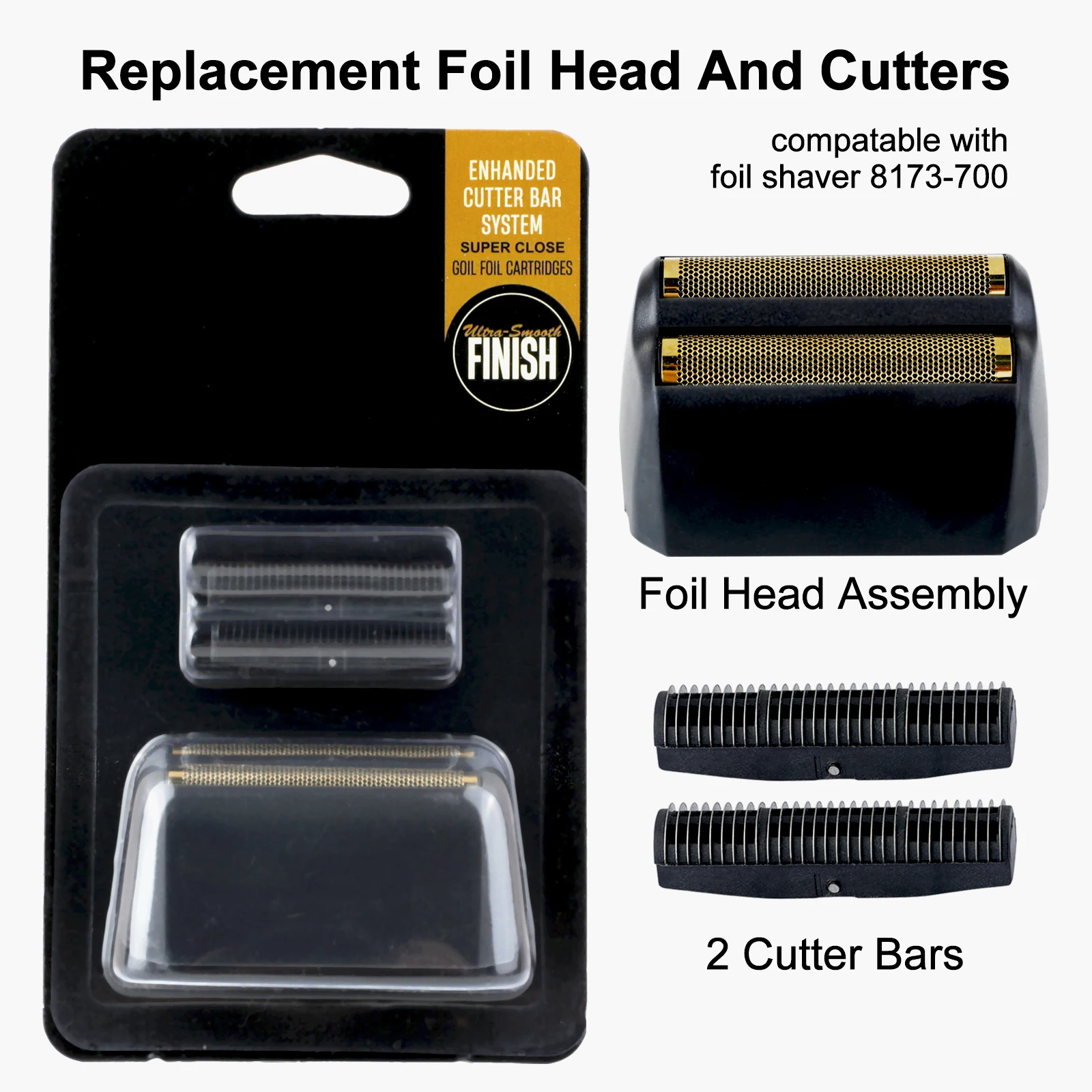 Professional 5 Star Service Finale Shaver Replacement Foil And Blade Cutter Head For Wahl 8164 Hair Clipper Barber Accessories