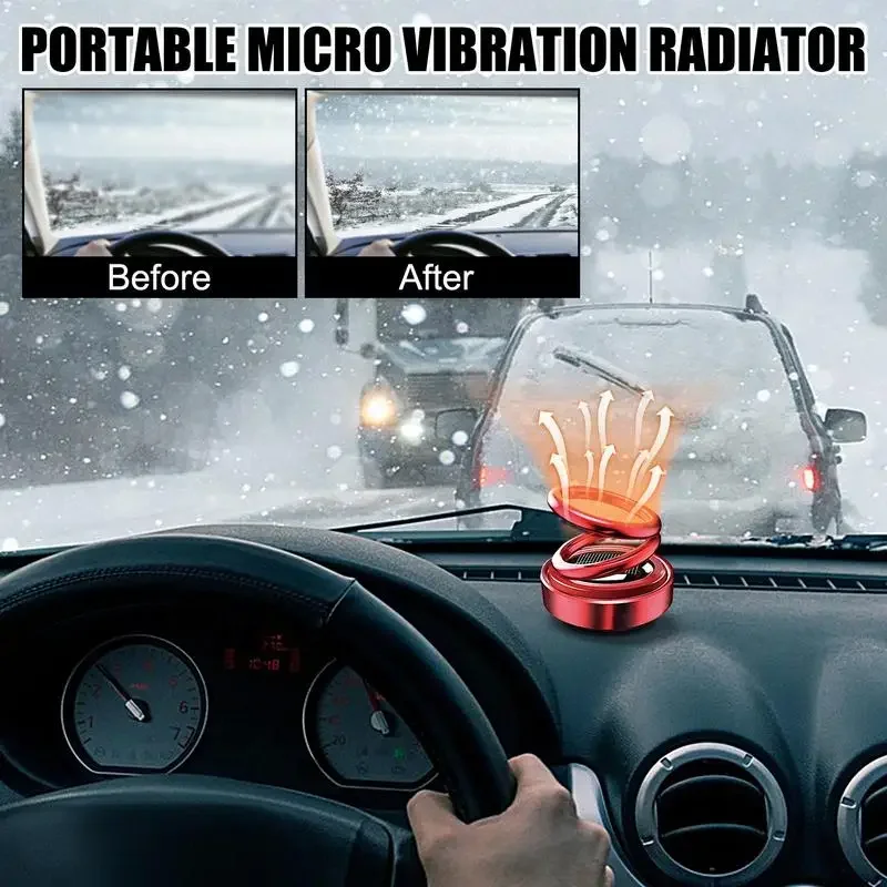 Heater For Car Automotive Car Heaters Windshield Defroster Fast Heating Portable Automobile Fan Kinetic Heater Vibration