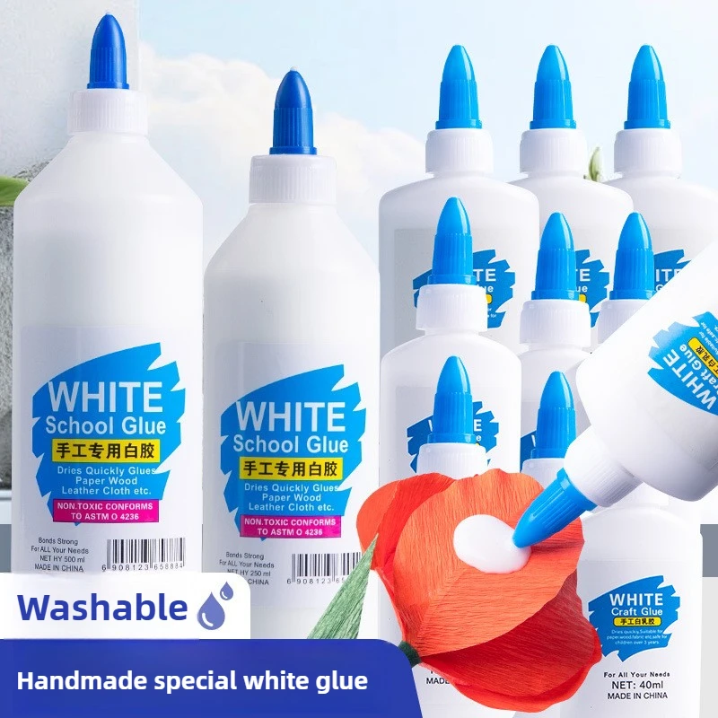 

White LaTeX White Glue Handmade Special Woodworking Glue DIY Handmade Students Use Milk White Glue
