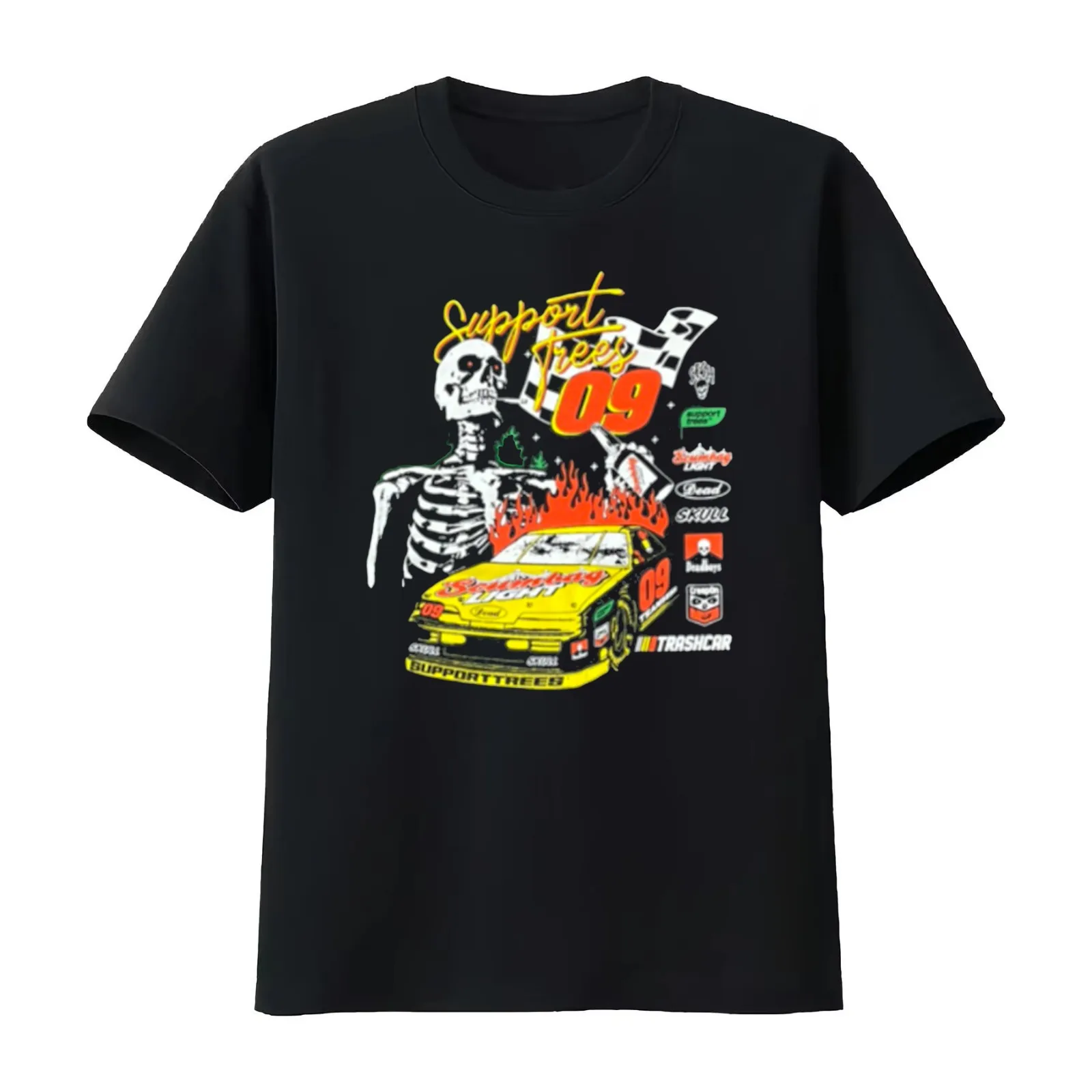 OG TEAMSESH BONES RALLY T-Shirt Summer Casual Cotton Tee Oversized Streetwear Tops Vintage Graphic Print Unisex Men Women
