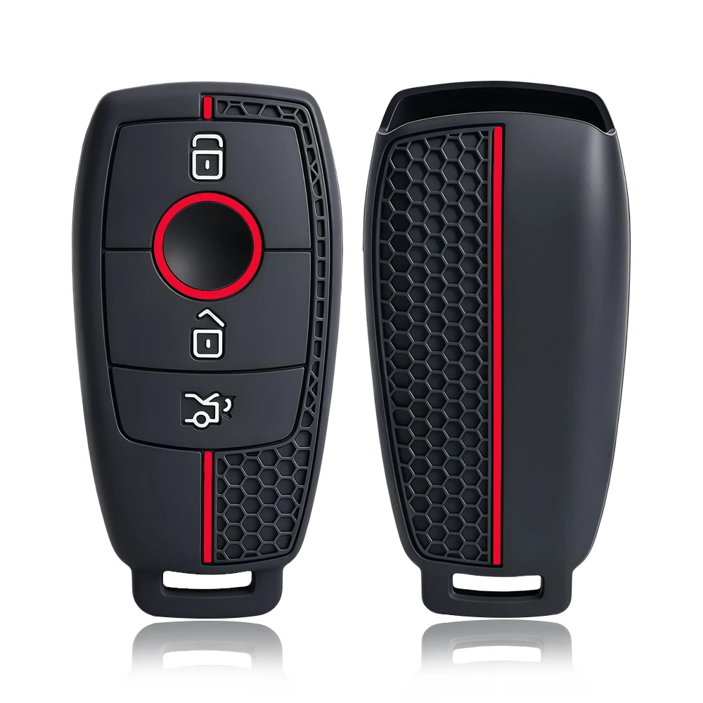 Silicone Car Remote Key Fob Case Cover For Mercedes Benz A C E S G Class GLC CLE CLA GLB GLE GLS W177 W205 W213 W222 X167 AMG