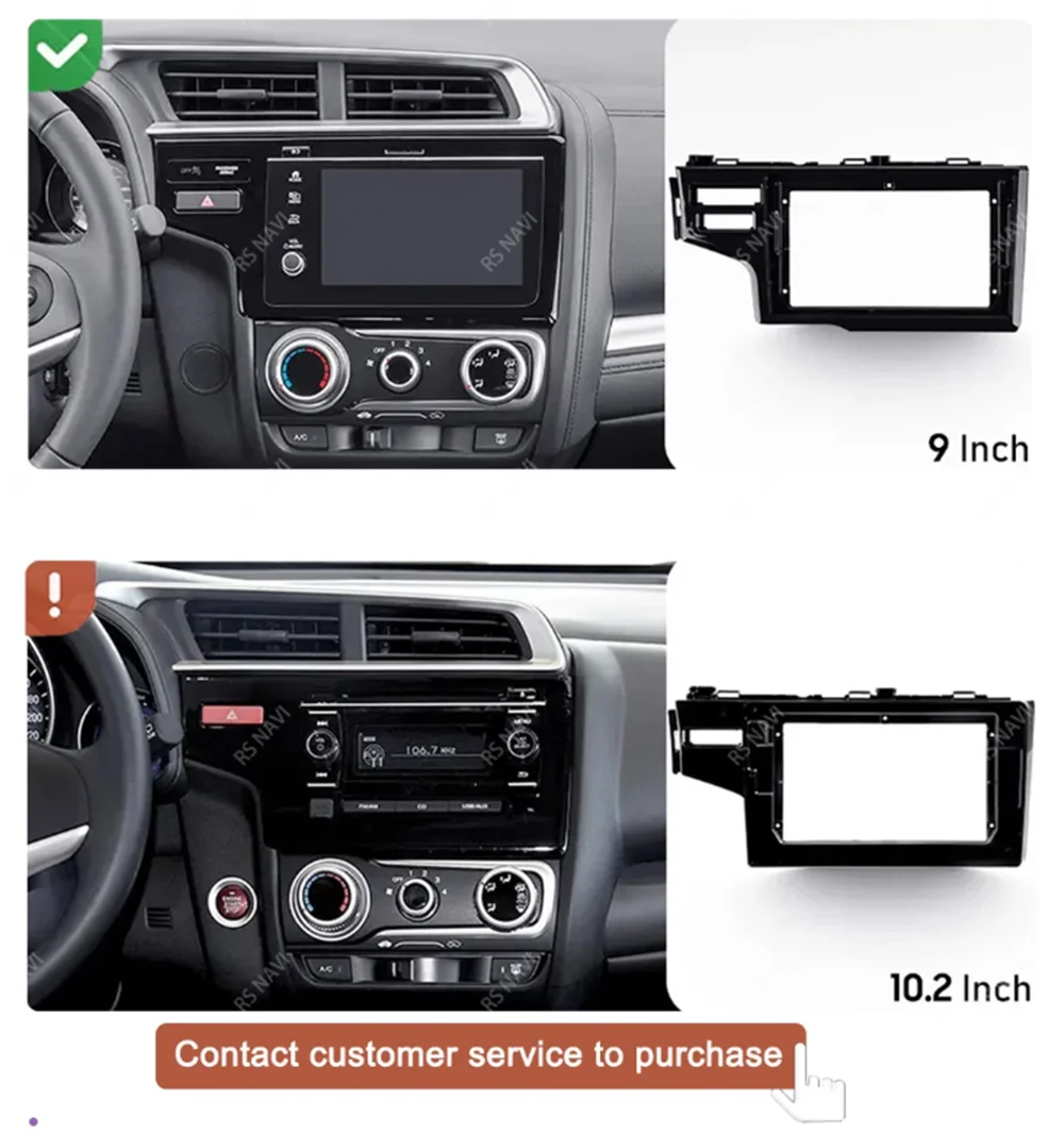Autoradio Android 16 für Honda Fit Jazz 2014 2015 2016 2017 Autoradio Multimedia BT 4G LTE Video-Player Wireless Carplay Auto – Detail 3