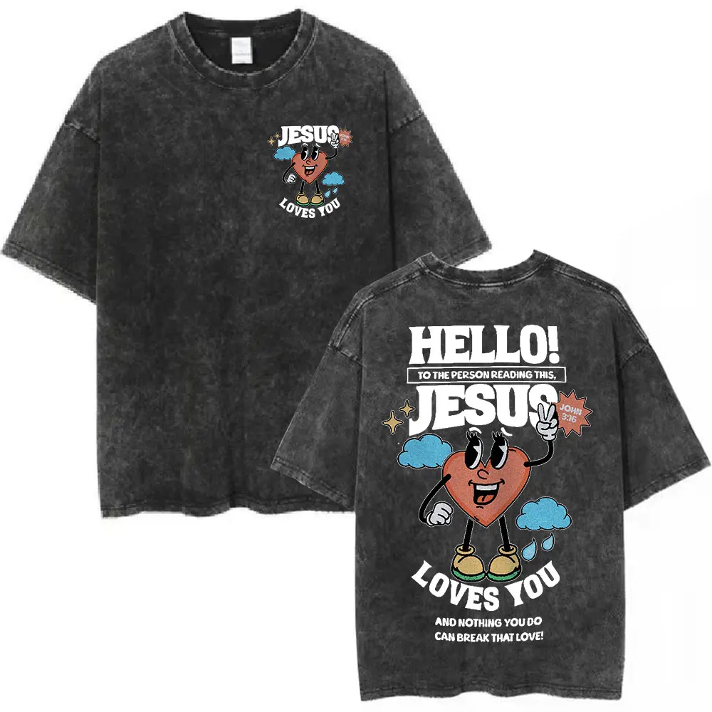 

Salvation Jesus Paid It All Vintage Washed T Shirts Christian Bible Verse T-shirt Mens Women Fashion Oversized Cotton T-shirts