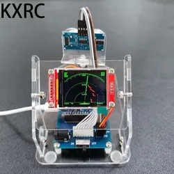 Symulacja ultradźwiękowy Radar skanujący detektor udekorować dla 1/10 zdalnie sterowany samochód gąsienicowy Traxxas TRX4 obrońca osiowy SCX10 RC4WD D90 część