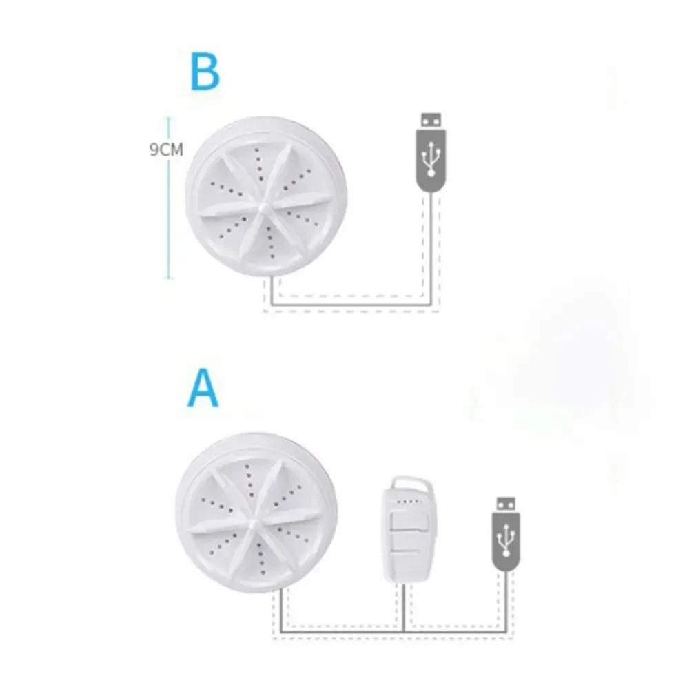 샤오미 유핀 미니 초음파 세탁기, 휴대용 터보 개인 회전 세탁기, 편리한 여행 가정 비즈니스 여행 USB