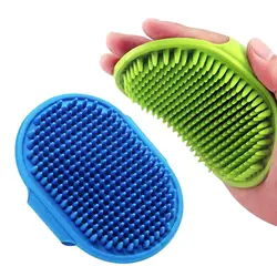 Soft Rubber Dog Cat Brush Pet Bath Silicone Comb Massage Comb Hair Remover Pet Supplies Dog Grooming Wash Cleaning Equipment