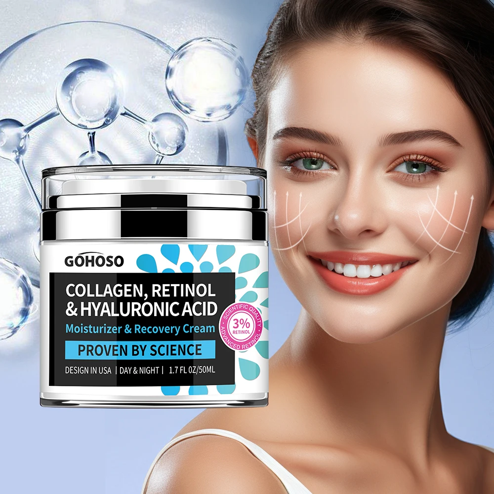 ENVISHA soins de la peau collagène rétinol acide hyaluronique crème pour le visage raffermissant blanchissant Anti-âge rides hydratant hydratant