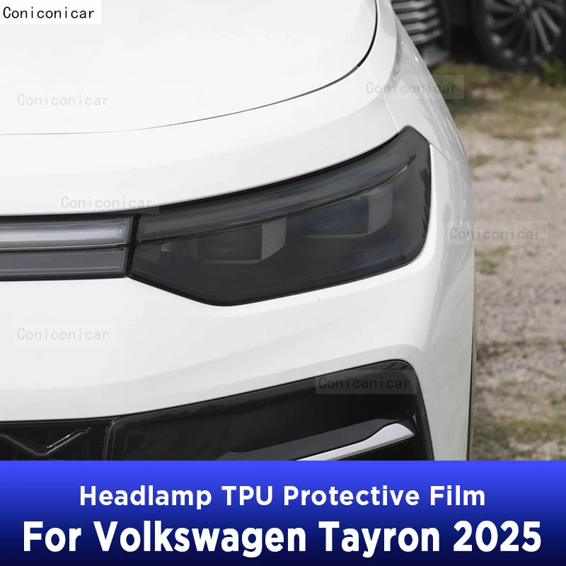 

Тонировка автомобильных фар, защитная пленка против царапин, самовосстанавливающиеся наклейки из ТПУ для Volkswagen Tayron 2025, аксессуары