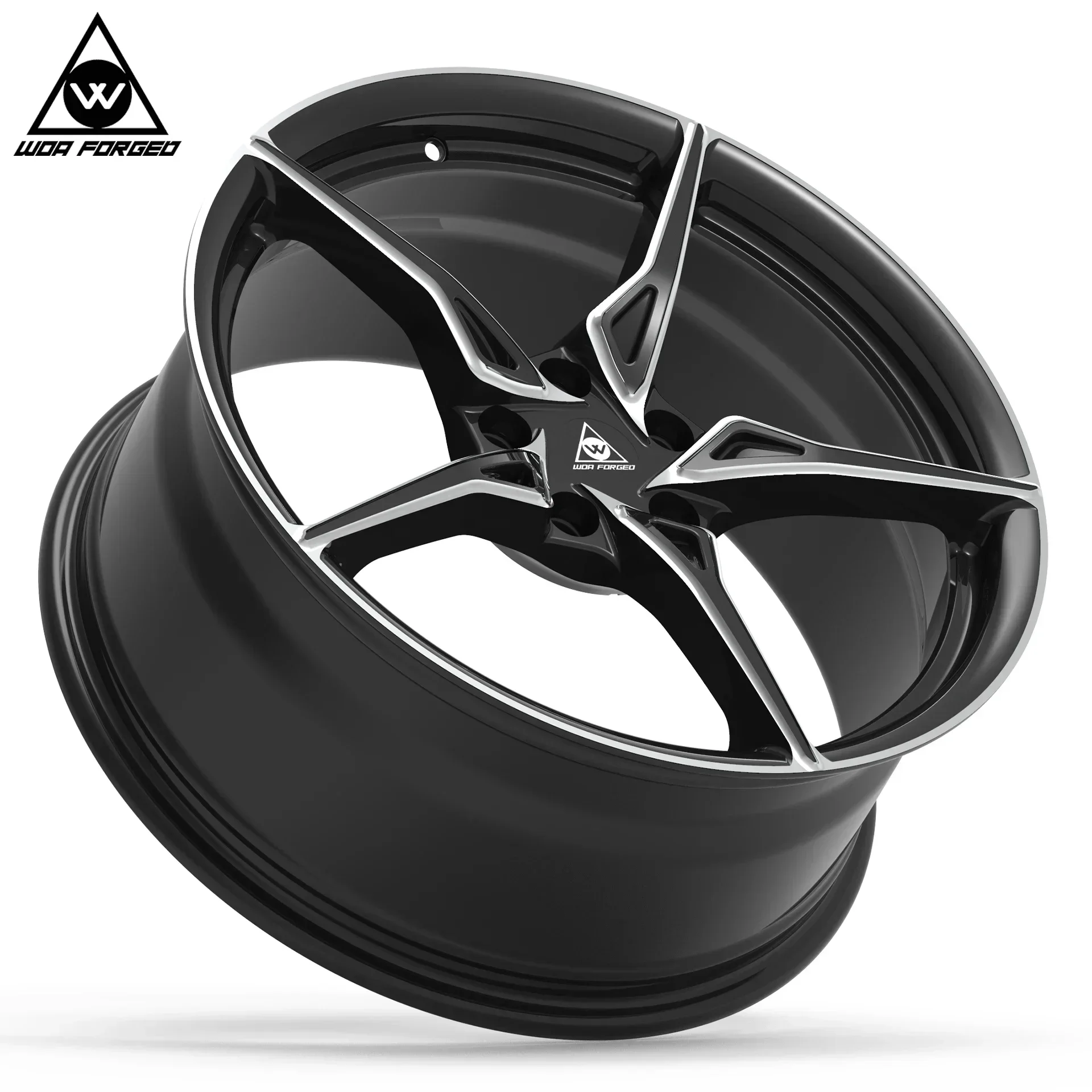 18 19 20 21 22 23 Inch Scalpel Shaped 5-spoke Racing Car Forged Wheel Alloy Rims for Mustang Dodge Viper Hellcat