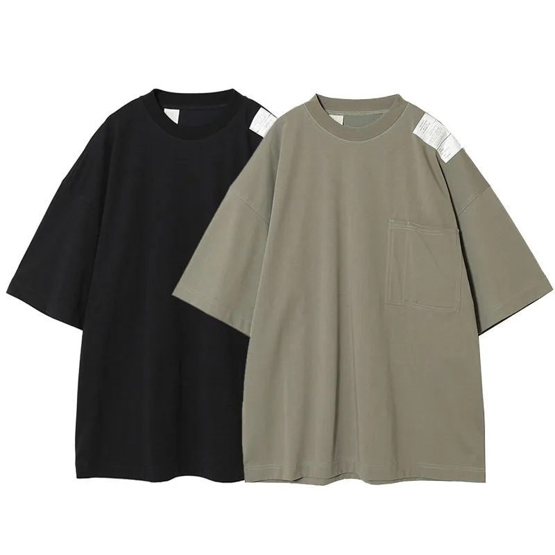 N.HOOLYWOOD Trendy Simple Outdoor Quick Drying Short Sleeved T-shirt Men's Loose Casual
