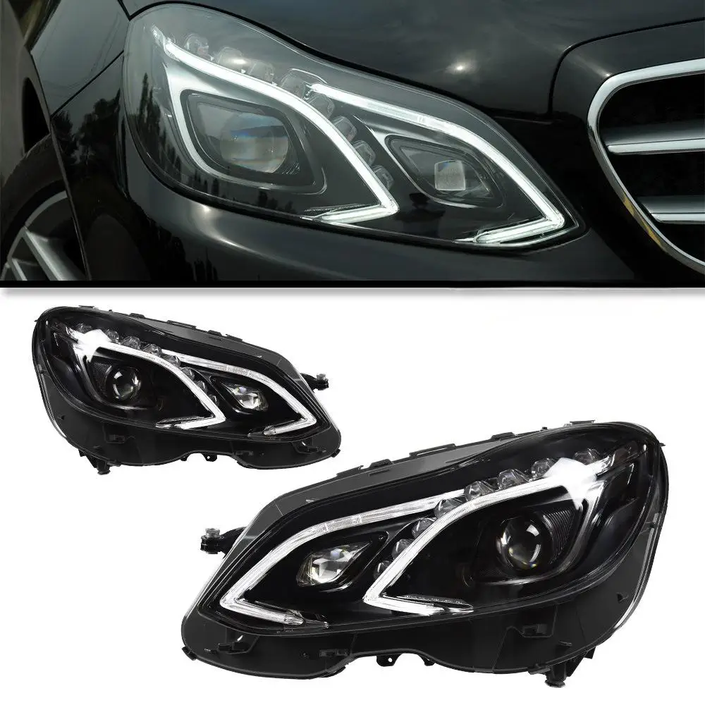 

For W212 E-Class 2010-2015 Upgraded 12V LED Daytime Running Lights & Turn Signals Front Headlights for Mercedes-Benz