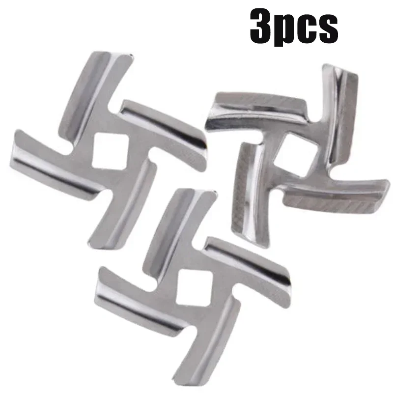 Kitchen Accessories Spare Parts With 8mm Inner Hole 1/3pcs Meat Grinder Mincer Stainless Blade Mincer view 3