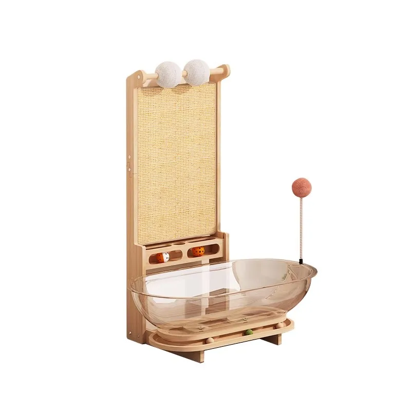 

Space capsule cat scratch board, cat nest integrated, wear-resistant and non shedding cat scratch board