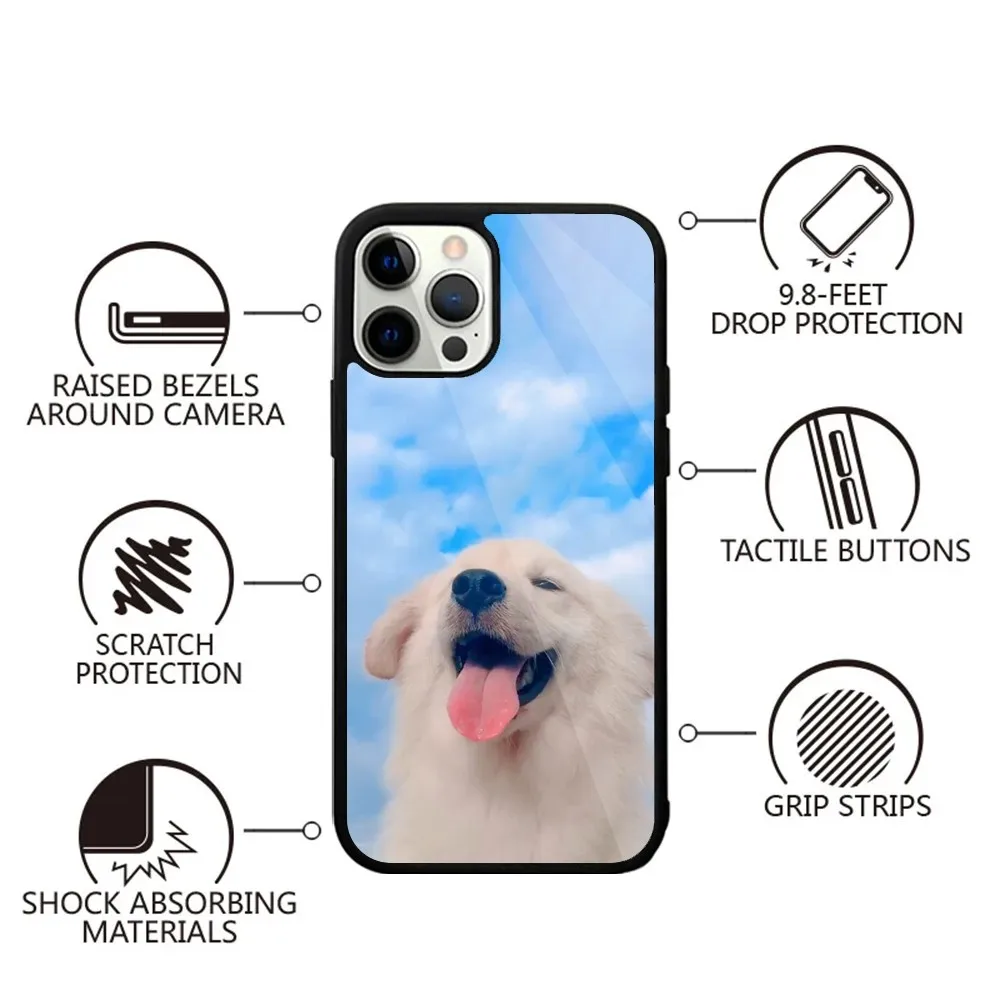 Samoyed DOG Animal Phone Case For iPhone 15,14,13,12,11,Plus,Pro,Max Mini Magsafe Magnetic Wireless Charging