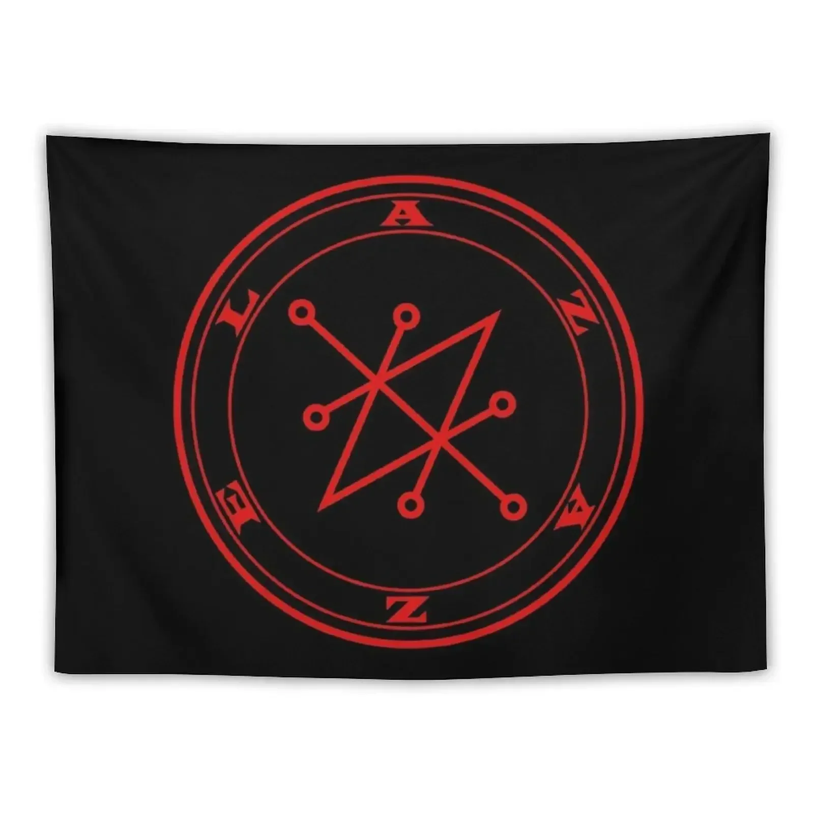 Azazel demon red Sigil occult Magick Seal Tapestry Decoration Bedroom Room Decorations Hanging Wall Tapestry