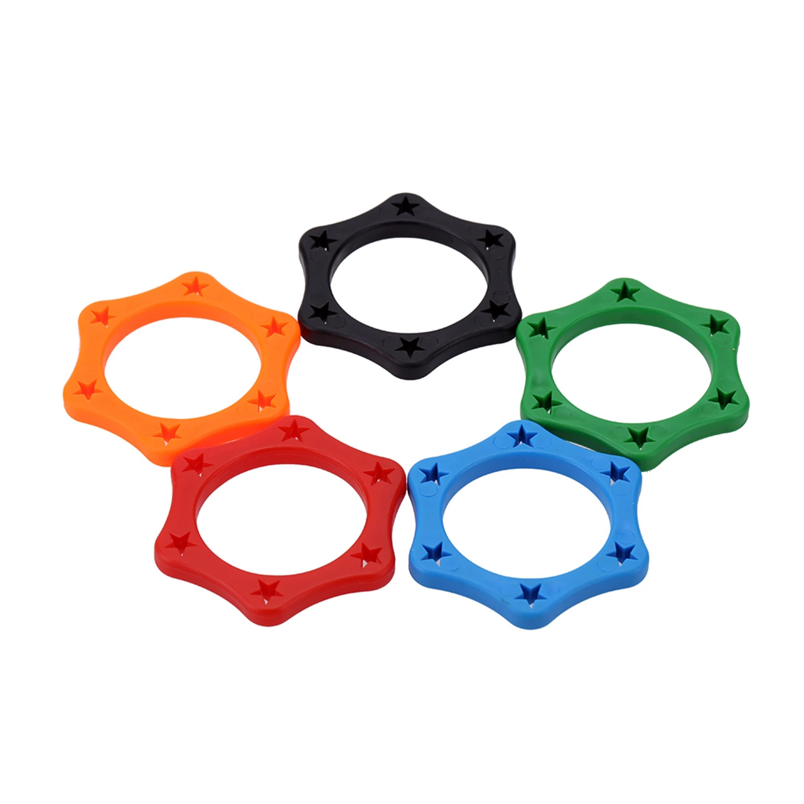 5pcs Rubber Wireless Handheld Microphone Anti-rolling Protection Ring Hexagon Anti-rolling Wireless Microphone Anti-rolling