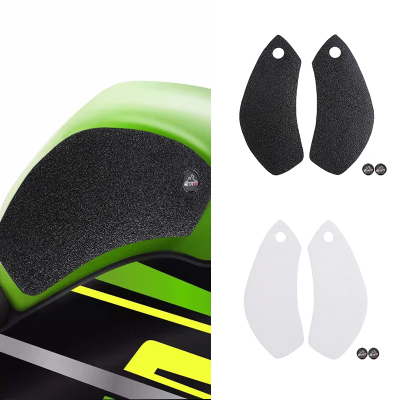 

NEW ZX-6R 2024 Tank Pad Motorcycle accessories Fuel Tank Pad For KAWASAKI NINJA ZX-6R ZX6R Anti-slip side stickers for the tank