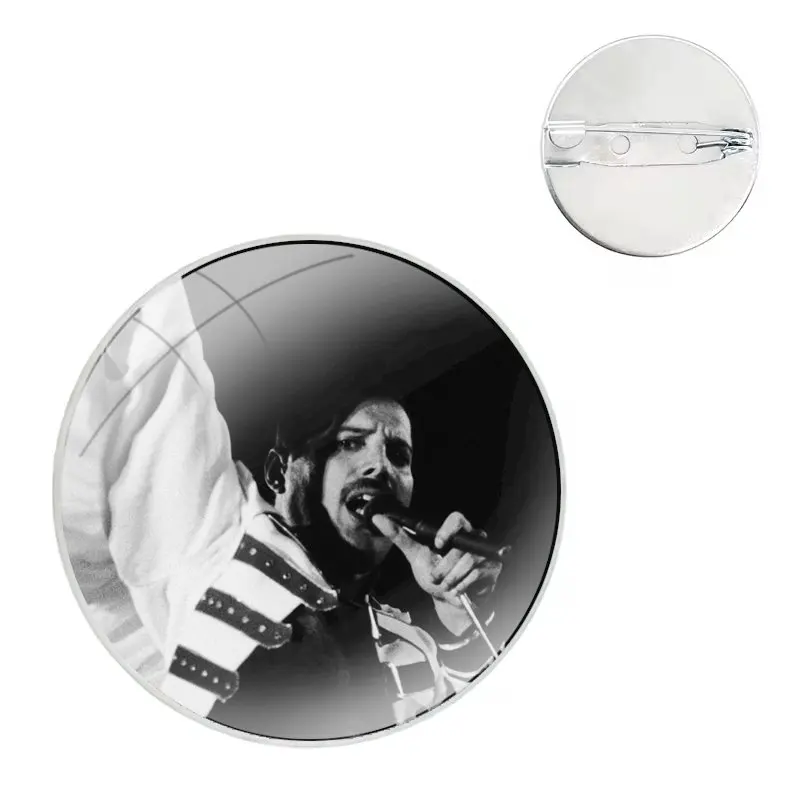 Pins Badge Metal Brooches For Clothes Backpack Decoration gift Rock Band Queen Freddie Mercury