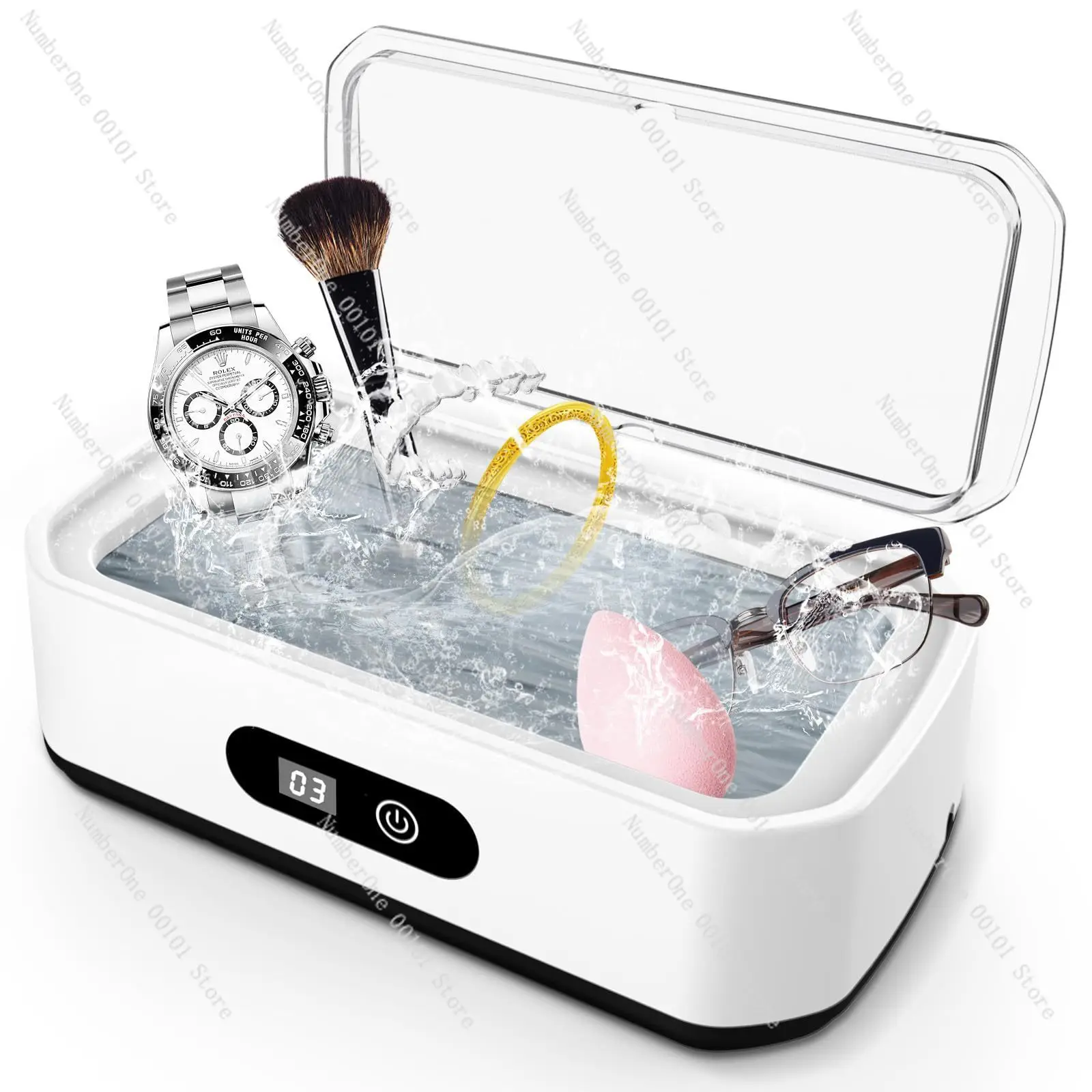 Large Capacity 49KHZ Ultrasonic Glasses Cleaning Machine Jewelry