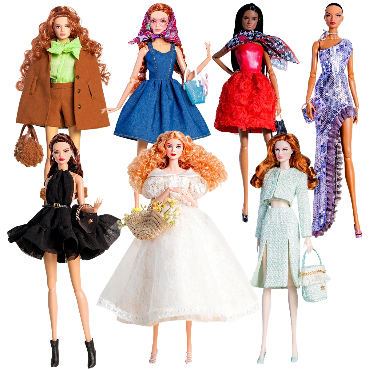 32cm European Supermodel Doll Toy Original Unique Design Full Series Figure 1/6 Babi Doll Multi Color Skin Exquisite Makeup Toy