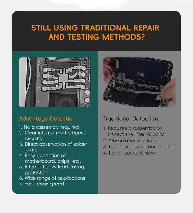 Safety Cha mber XR ay Q uick Diagnose Mobile Phone Inner Structure Hardware  PCB Inspection Scanning Mac hine