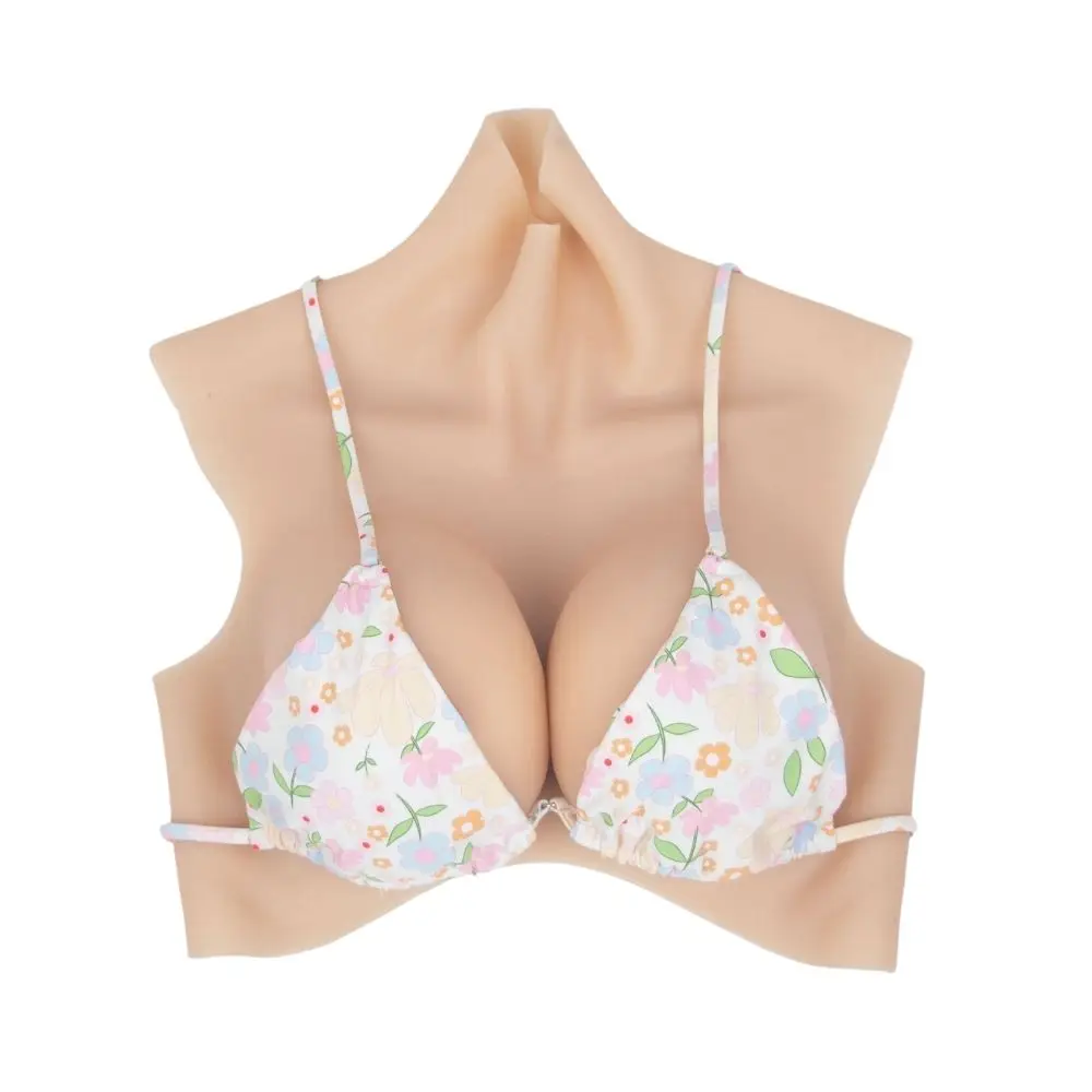 نمط جديد ارتفاع الرقبة سيليكون أشكال الثدي C إلى G كوب سيليكون صدرية لملابس كروسدرينج #3