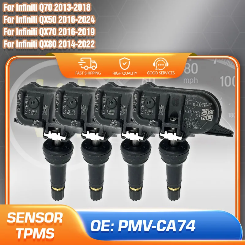 

PMV-CA74 433 MHz TPMS Sensor For Infiniti Q70 Infiniti QX50 Infiniti QX70 Infiniti QX80 Tire Pressure Monitoring System Parts