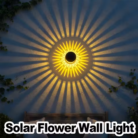 Solar Wall Fence Light Lamp Powered Lights Waterproof Led Outdoor Decorative Deck Step Garden Post Lamps Yard Metal Patio Stair