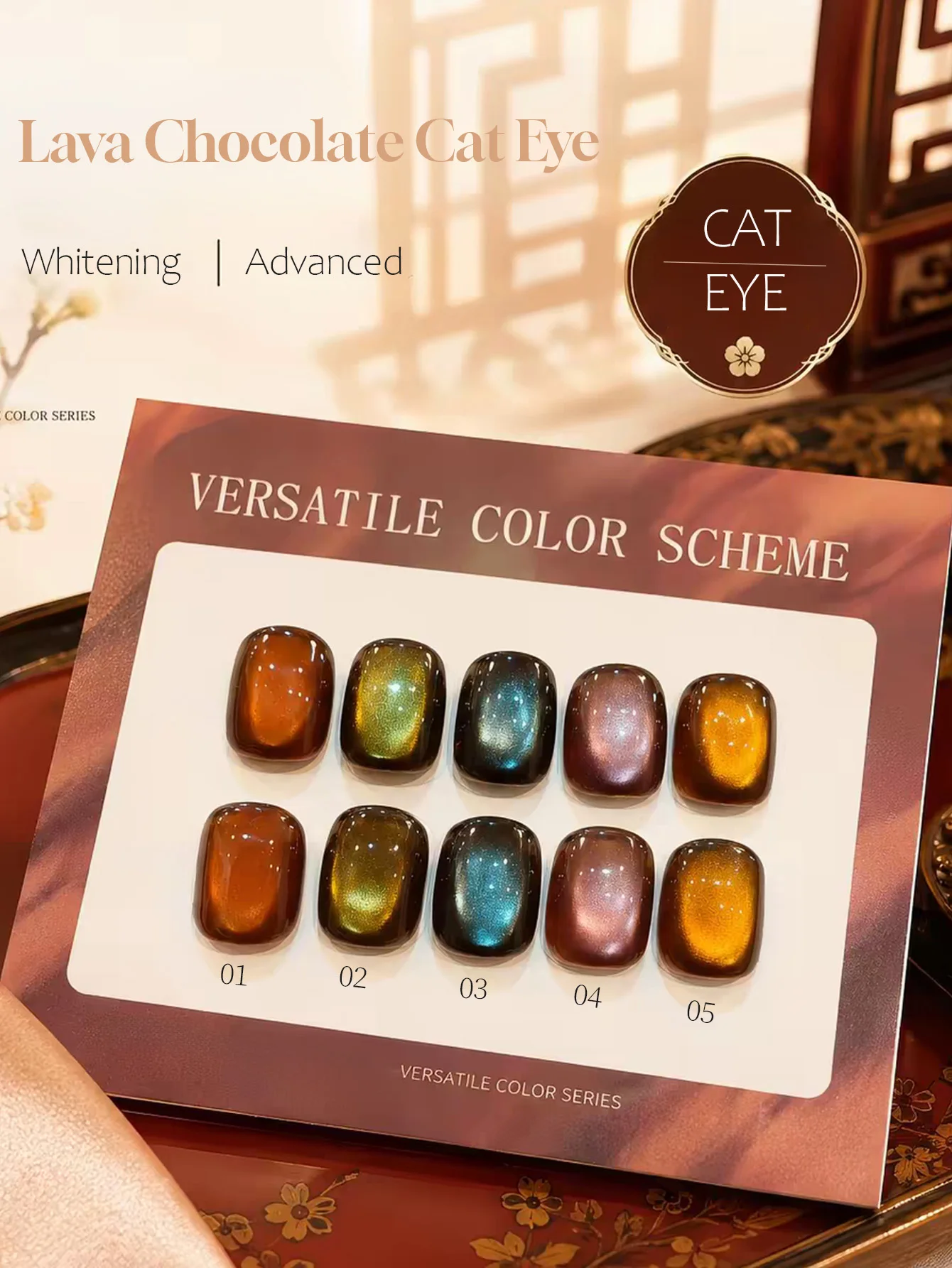 1-5pcs WS Winter Lava Chocolate Cat Eye Gel Nail Polish 2026 New Whitening All-match Popular In All Season Nail Art Nail Salon