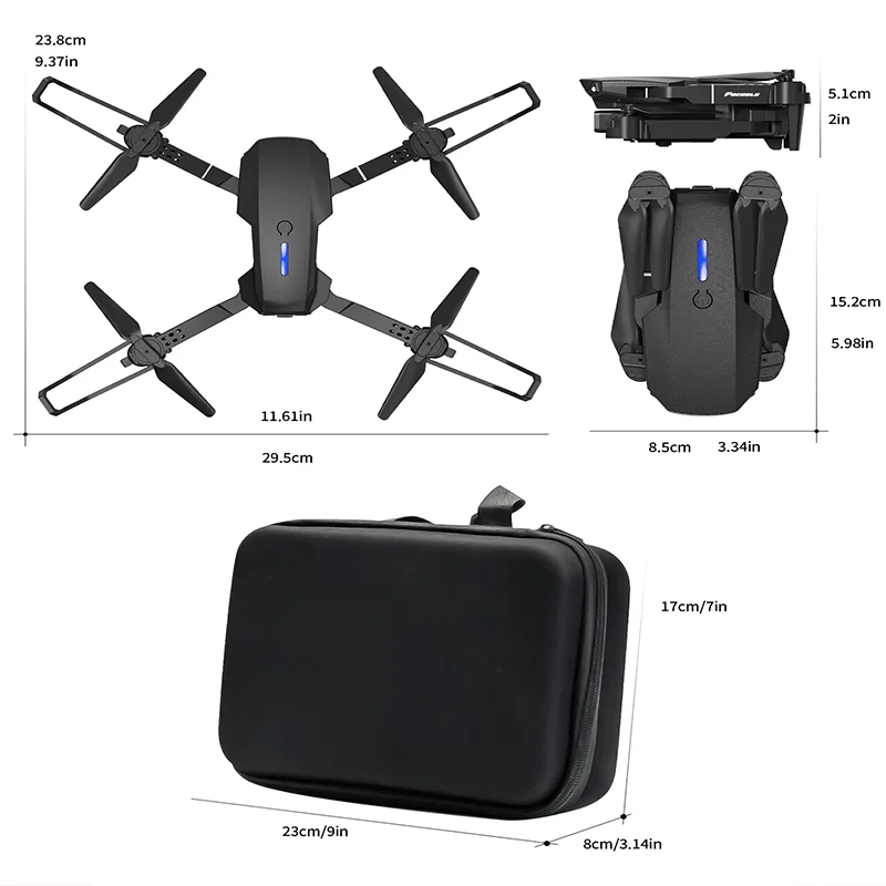 E88 Nova Drone  Professional Aerial Photography Remote Control Aircraft Dual Camera Quadcopter Optical Flow Altitude Hold UAV