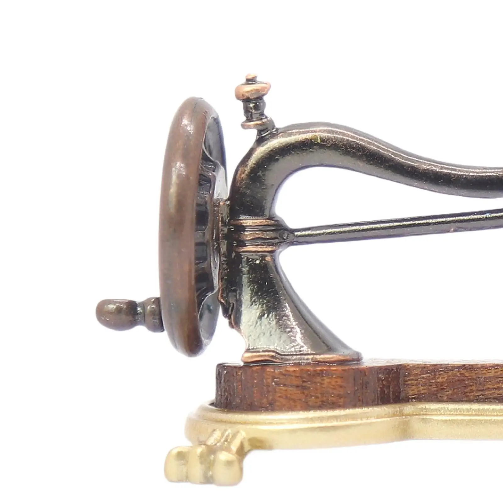 Macchina da cucire in miniatura per casa delle bambole 1:12, macchina da cucire in miniatura, accessori per casa delle bambole simulati per mobili per progetti fai da te