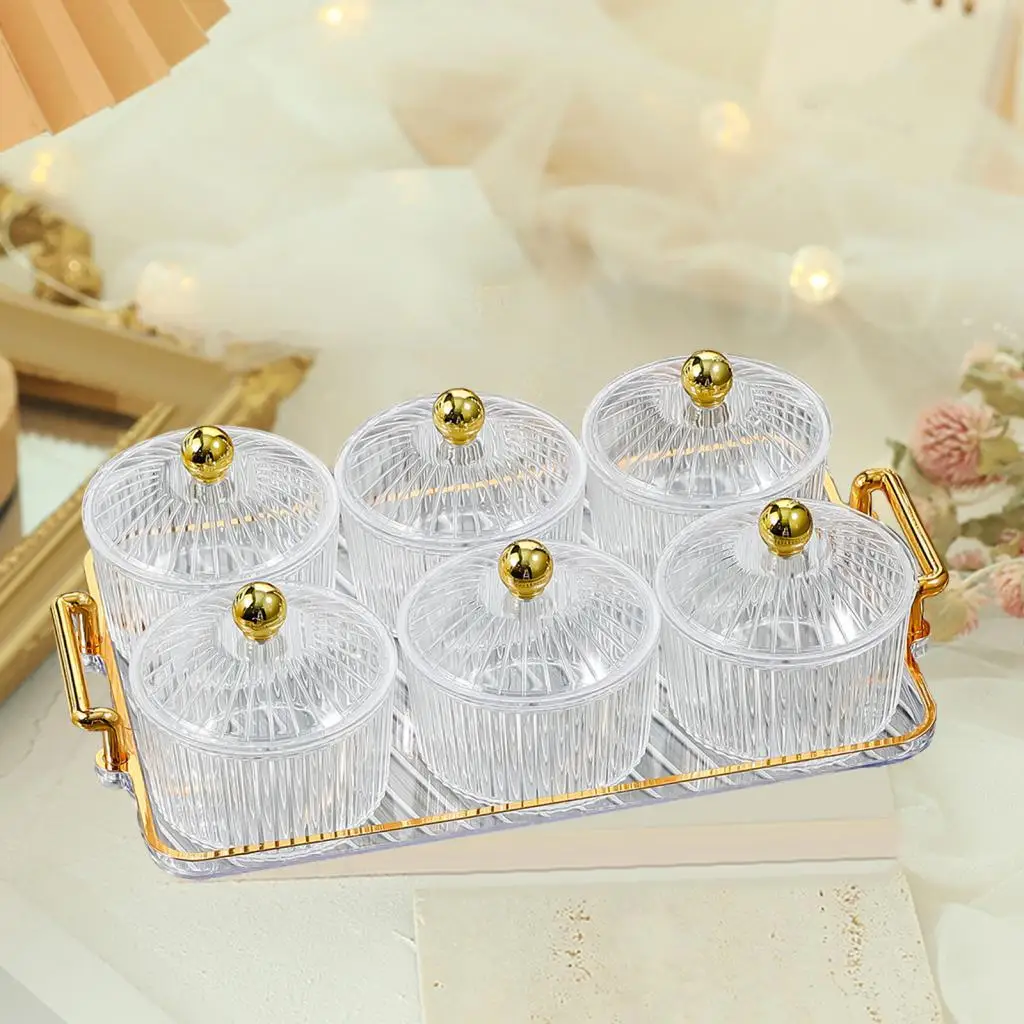 Elegant Plastic Plates Style Condiment Tray Divided Bowls Holder for Decorative Table Catering Wedding Buffet