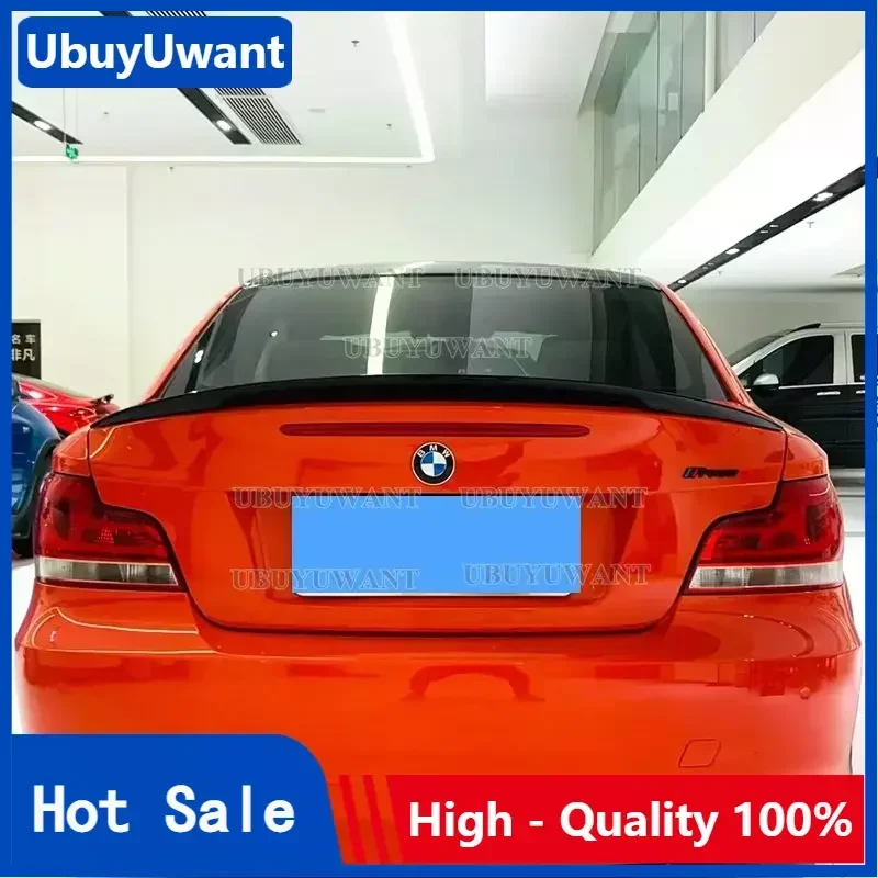 Gloss Black & Carbon-Printing ABS Rear Spoiler Car Wing For BMW 1 Series 2-Door Coupe E82 E88 1M 2007 - 2013