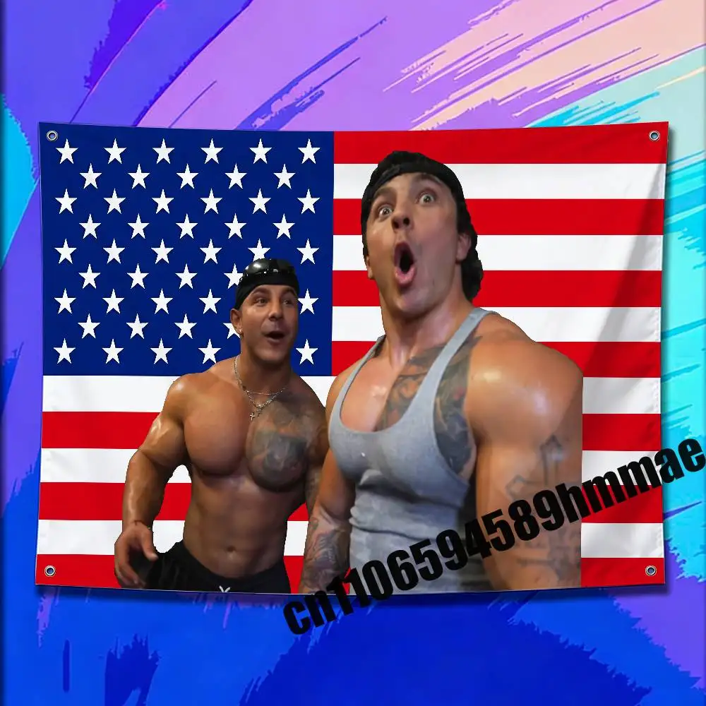 50x70cm Wall Outdoor Garden Bedroom Decorate Banner Tapestry Flags For America TREN TWINS Christian Michael Gaiera Flag