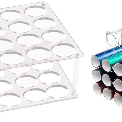 

Акриловая подставка для хранения для домашнего офиса, акриловый держатель для упаковочной бумаги, съемная подставка для хранения, прочная акриловая подставка для хранения красок и бумаги