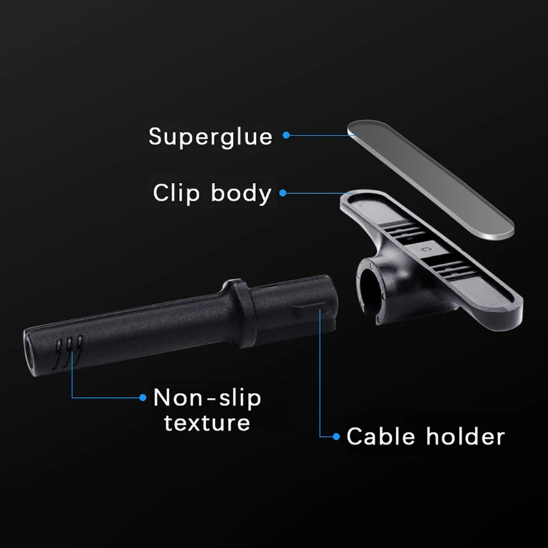 Desktop Wire Cable Organizer Mouse Cable Clamp Mouse Bungee Cable Holder Clip Data Line Cord Fixer Organizer