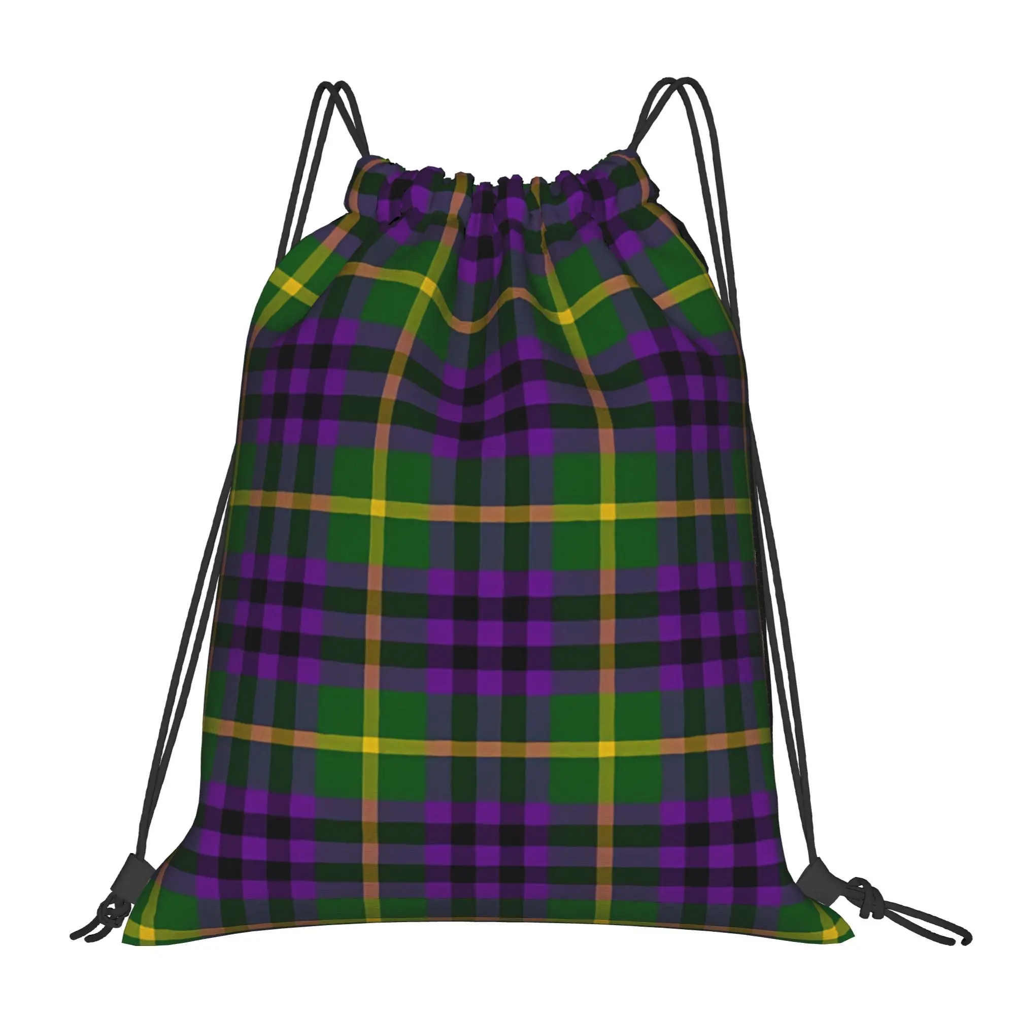 Scots Style Austin Tartan Portable Sports Riding Gym Drawstring Storage Sporty Backpacks