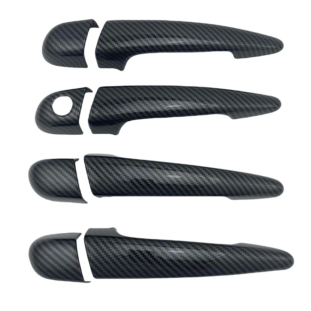 Car Upgrade 4 doors Carbon Fiber Door Handle Cover For BMW Serie 3 E46 330Ci 1996-2005 Cars Accessories Decoration Upgrade